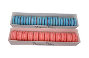 Macaron Bites Pink and Blue French Macarons, 24 Count