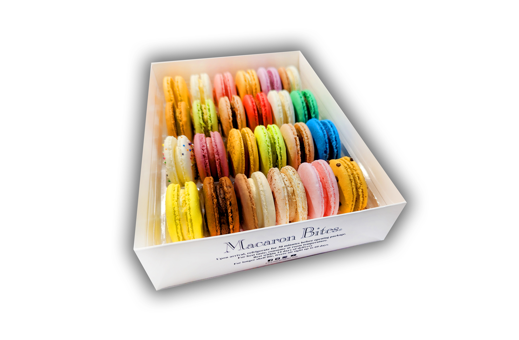 Assorted Macaron Cookies Gift Box - 24 Count