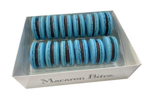 Blueberry Macaron Cookies Gift Box - 12 Count