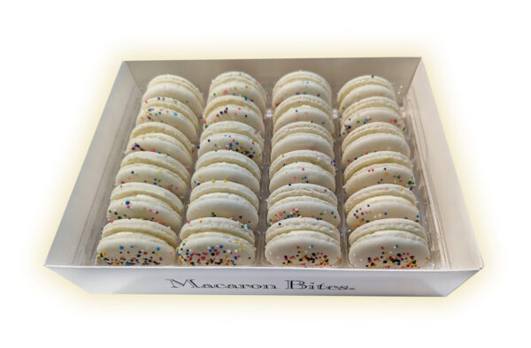 Cake Batter Macaron Cookies Gift Box - 24 Count