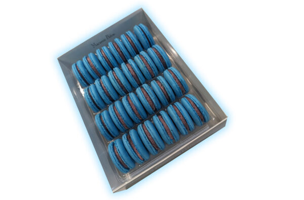 Blueberry Macaron Cookies Gift Box - 24 Count