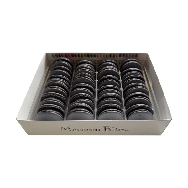 Macaron Bites® Box of 24 French Macarons – Cookies and Cream Flavor - Image 2